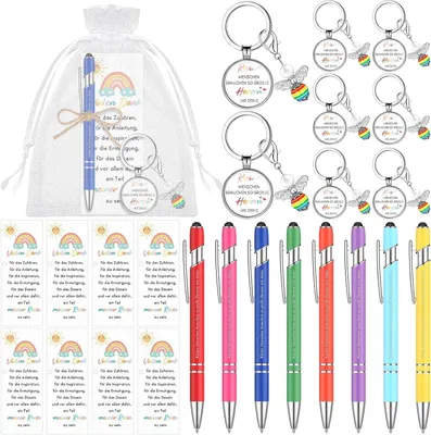Productafbeelding van Sets afscheidsgeschenk opvoeder beschermengel - Set van 8 - Sleutelhanger