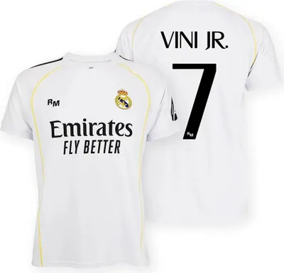Produktbild von Real Madrid 25/26 Vinicius Heim Junior-kurzarm-t-shirt Weiß 10 Years Jungen,Mädchen Weiß 10 Years