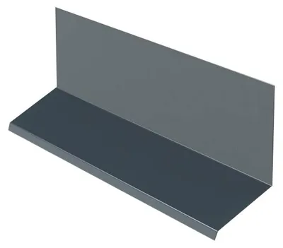 Obrázok produktu pre Horné lemovanie pre kombináciu s krycou lištou RS 250, 1 bm, Prefalz Stucco, antracit P.10 RAL 7016