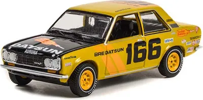 Produktbild von DATSUN 510 4-Türer 1973 #166 aus der ALL-TERRAIN-Serie unter Blisterverpackung., GREEN35230-B, Maßstab1/64, GREENLIGHT
