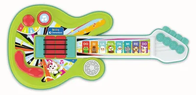 Produktbild von Clementoni Baby – Tiergitarre, elektronisches Musikinstrument ab 18 Monaten, 3 S