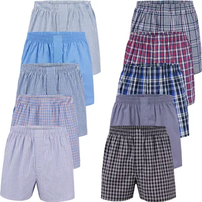 Produktbild von City Life Herren Boxershorts Shorts Boxer Webboxer (10er Pack) Sparpack S - 4XL - Grösse: S, Farbe: Mehrfarbig (Business Multicolour)