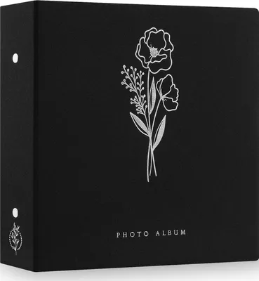 Obrázok produktu pre Fotoalbum čierny Veľký ľanový album na výšku a na šírku na 600 fotografií