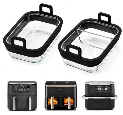 Zdjęcie produktu dla Naczynie do zapiekanek airfryer silikonowe uchwyty kuchnia