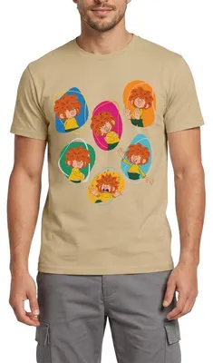 Produktbild von Spreadshirt Pumuckl Zeigt Verschiedene Emotionen Männer T-Shirt, XL, Sandbeige