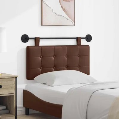 Produktbild von "Neues Produkt" Hängevorderseite Wandmontiert - CLORIS - Braun 100x55x5 cm Kunstleder - Kopfteile V3265