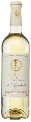 Produktbild von Corsaire Réserve du President Blanc IGP trocken 2019 Frankreich | 12 % vol | 0,75 l