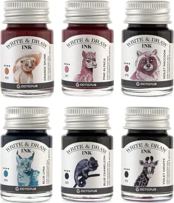 Produktbild von Write and Draw Ink Set HORIZON, Schreib- und Zeichentusche, 6 x 10 ml