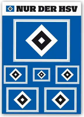 Produktbild von HSV Aufkleber-Set "Raute" Hamburger SV