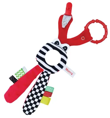 Immagine prodotto di Hencz Toys Zawieszka sensoryczna z lusterkiem czerwona dla niemowląt
