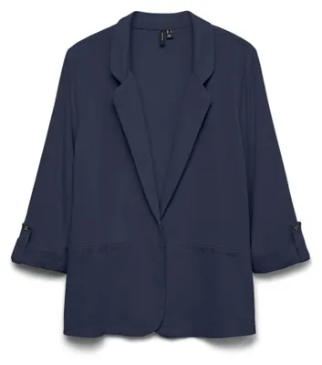 Productafbeelding van Vero Moda VMJESMILO, Dames, Blauw, Marineblauw, Blazer, Volwassen, A-lijn jas, Blauw, Marine