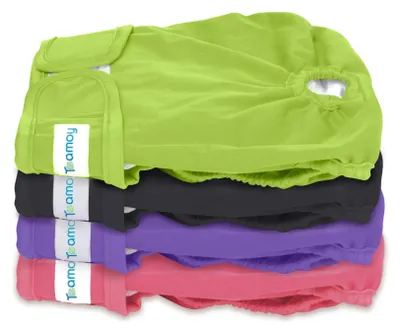 Imagen del producto de Set de 4 pañales reutilizables para perros pequeños