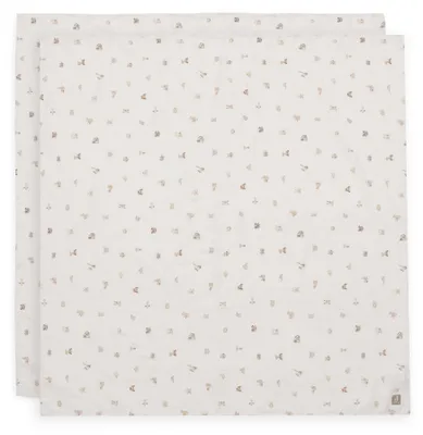 Image de Jollein - Langes en mousseline hydrophile 115x115cm - Animal Friends - 2 pièces