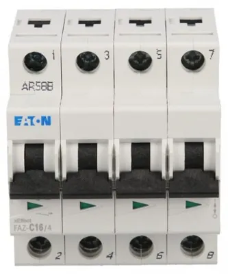 Produktbild von Leistungsschalter 4P C 16A 15kA AC FAZ C16/4 279061