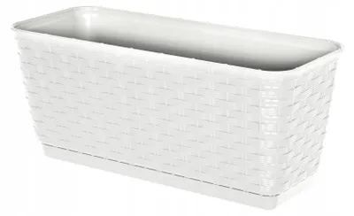 Image de Pot de fleurs RATOLLA P 12 L, blanc, avec soucoupe