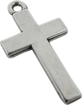 Produktbild von Anhänger Kreuz Messing versilbert im Used Look Minott 27962