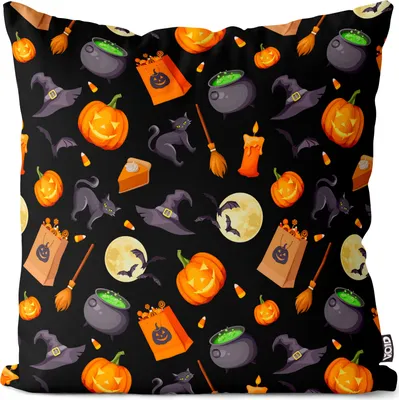 Produktbild von VOID Halloween Kürbis Hexen Kissenbezug Kissenhülle Sofakissen Kissen Deko Outdoor-Kissen Dekokissen