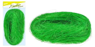 Produktbild von Dekoratives Sisal, 20 g, dunkelgrün