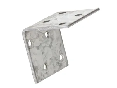 Produktbild von MASTERPROOF PROFESSIONAL Lochplattenwinkel Winkelverbinder 40 mm x 40 mm x 40 mm x 2,0 mm, feuerverzinkt