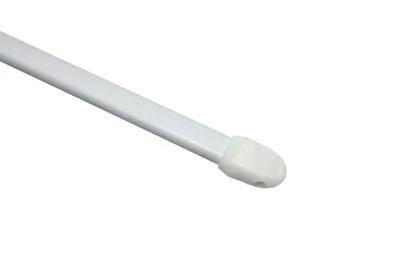 Produktbild von Gardinia Vitragestange flach weiß, Ø 11 mm, ausziehbar 80-120 cm
