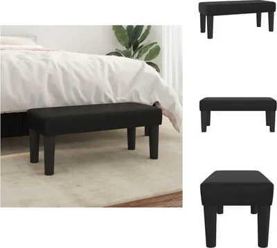 Obrázok produktu pre vidaXL Lavica čierna 70x30x30 cm Imitácia kože - Lavice