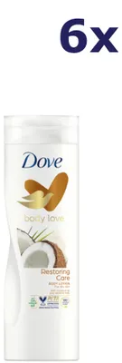 Produktbild von 6x Dove Bodylotion - Restoring Ritual Coconut + Almond 400 ml