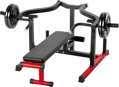 Obrázek produktu pro 450 LBS Hrudní lis Stroj Nastavitelná lavice na bench press Plochá lavice s nakloněným sklonem Posilovna