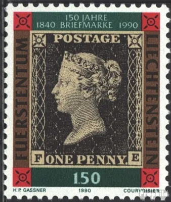 Produktbild von Briefmarken Liechtenstein 1990 Mi 986 (kompl.Ausg.) postfrisch 150J. Briefmarken