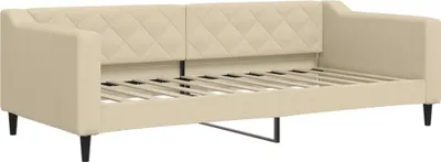 Immagine prodotto di vidaXL Letto da giorno crema 90x200 cm in tessuto