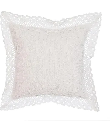 Immagine prodotto di Cuscino INNES motivo pizzo bianco 40x40 cm Mybesthome Variante: federa con imbottitura, 40x40 cm