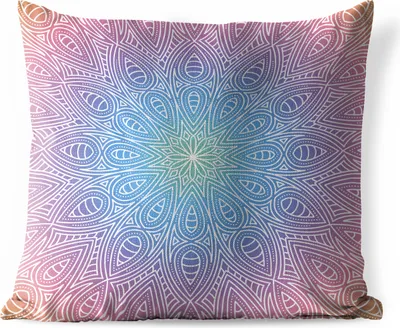 Produktbild von MuchoWow® Outdoor Kissen - Mandala mit Details - 60x60 cm - Wetterfest - Lounge Kissen - Dekoration - Schlaf Kissen