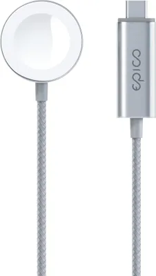 Immagine prodotto di Caricabatterie USB-C Epico per Apple Watch 1,2 m - argento