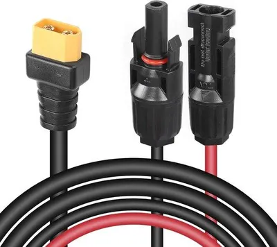 Image de Câble de rallonge pour installations solaires, 1,8 m, 14 AWG, connecteur XT60