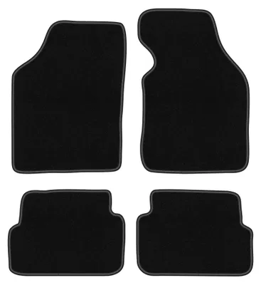 Obrázok produktu pre Velúrové autokoberce pre: Mazda Demio 1996-2003 (hatchback) – sada 4 ks, čierne, na mieru – Wielganizator BASIC