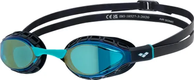 Image de Lunettes de natation arena Air Sonic Mirror, couleur : bleu-noir