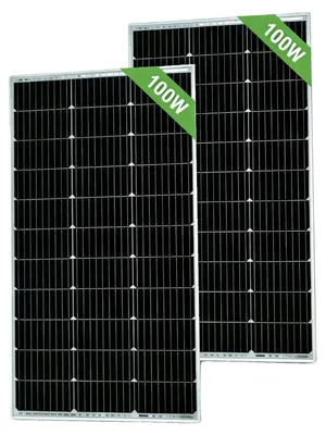 Immagine prodotto di Pannello solare, design resistente, alta efficienza, 2 pannelli da 100 W