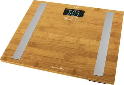 Produktbild von JATA 577, Elektronische Personenwaage, 180 kg, Bambus, kg, Rechteck, Bambus