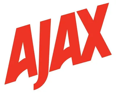 The image shows the red AJAX logo on a white background.