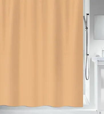 Produktbild von Spirella Anti-Schimmel Duschvorhang - Anti-Bakteriell, waschbar, wasserdicht - Polyester, „Primo “ 240x180cm Orange