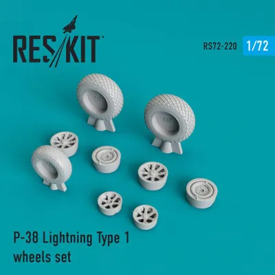 Produktbild von ResKit RS72-0220 - 1:72 P-38 Lightning type 1 wheels set