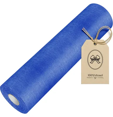 Productafbeelding van 100% Mosel vilt tafelkleed, in koningsblauw (30 cm x 25 m), tafelband
