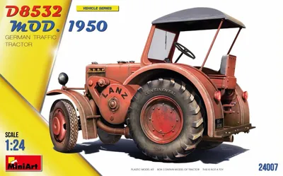 Imagen del producto de Kit de modelismo, escala 1:24, tractor D8532, modelo de 1950