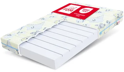 Immagine prodotto di Materasso per bambini FDM Somnia, dimensioni 60x120 cm, realizzato in schiuma fredda, altezza 10 cm, grado di rigidità H3, colore: ecologico