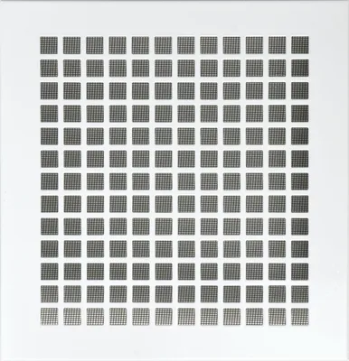 Produktbild von UPMANN Lüftungsgitter eckig mit Klemmfeder 240x230 mm Stahl weiß