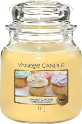 Produktbild von Yankee Candle Vanilla Cupcake, Rund, Pfirsich, Vanille, 75 h, 1 Stück(e)