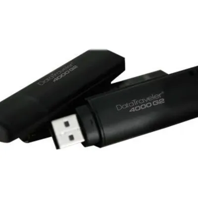 Produktbild von Kingston Technology DataTraveler 4000G2, 128 GB, USB Typ-A, 3.2 Gen 2 (3.1 Gen 2), 250 MB/s, Kappe, Schwarz