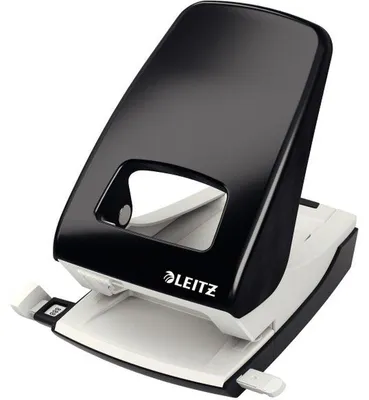 Produktbild von Leitz 51386095, 40 Blätter, Schwarz, Weiß, Metall, 8 cm, 5,5 mm, A4, A5, A6