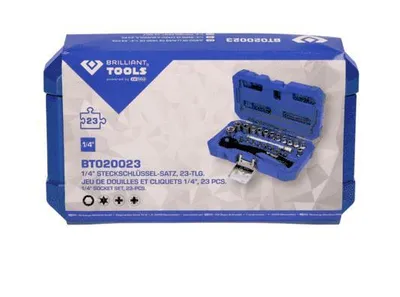 Image de BRILLIANT TOOLS Jeu de douilles 1/4" 23 pièces - BT020023