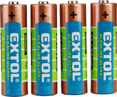 Produktbild von EXTOL ENERGY 42011 Alkalibatterien, 4 Stück, 1,5 V AA (LR6)
