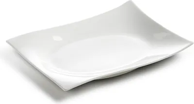 Produktbild von Platte / Teller  MOTION eckig  20 x 15 cm / Servierplatte / White Basics